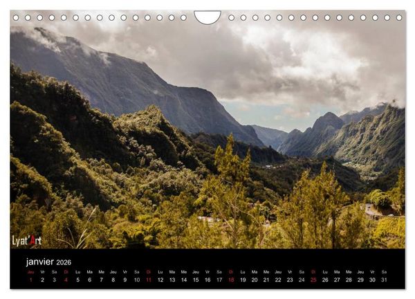 Produktbild: Paysages de La R&eacute;union (Calendrier mural 2026 DIN A4 vertical), CALVENDO calendrier mensuel