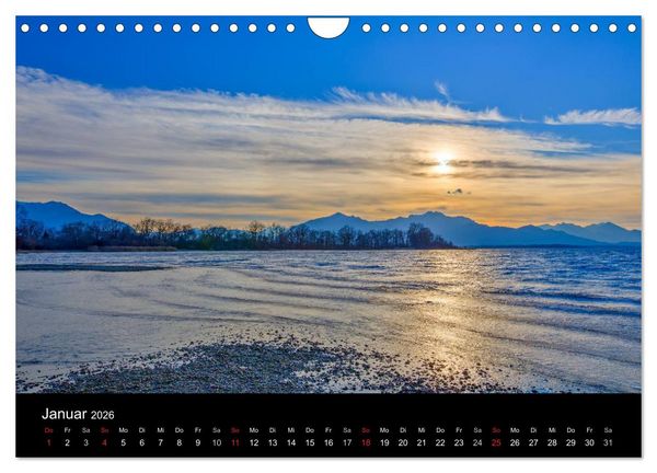Produktbild: Licht &uuml;ber oberbayrischen Bergen und Seen (Wandkalender 2026 DIN A4 quer), CALVENDO Monatskalender