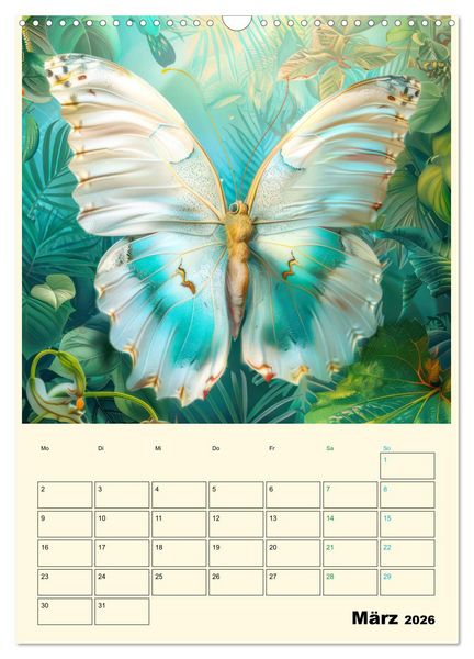 Produktbild: Schmetterlinge der Fantasie entsprungen - Planer (Wandkalender 2026 DIN A3 hoch), CALVENDO Monatskalender