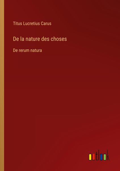 Produktbild: De la nature des choses