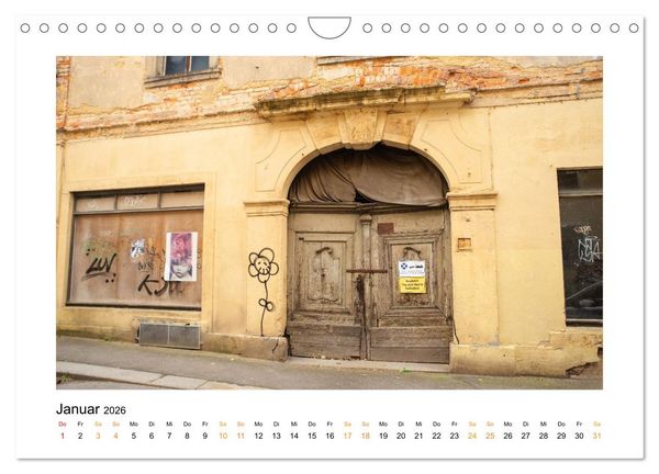 Produktbild: Fugen, Falten, Fassaden &ndash; Zittaus stille Zeugen (Wandkalender 2026 DIN A4 quer), CALVENDO Monatskalender