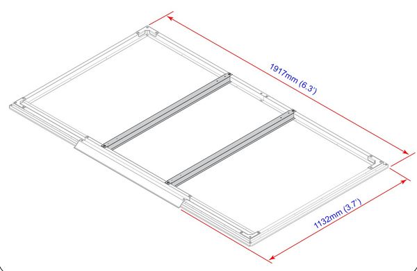 Produktbild: Bodenrahmen f&uuml;r Duramax 113 x 192