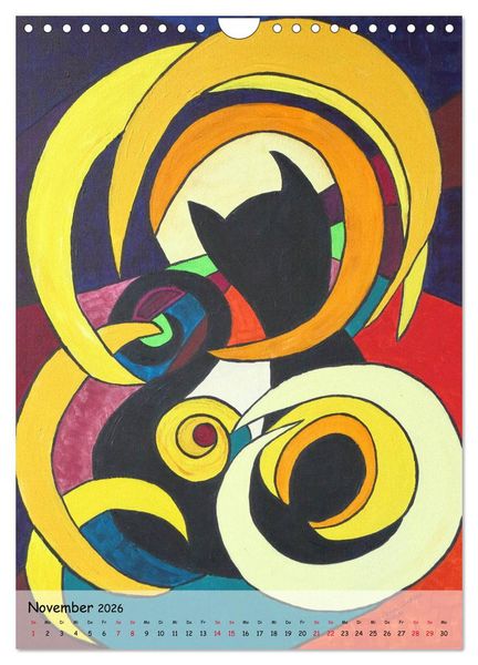 Produktbild: K&auml;tz, Petra Kolossa, Pop-Art-Kunstdrucke (Wandkalender 2026 DIN A4 hoch), CALVENDO Monatskalender