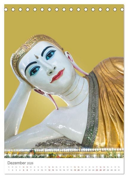 Produktbild: Buddha tr&auml;gt Gold (Tischkalender 2026 DIN A5 hoch), CALVENDO Monatskalender