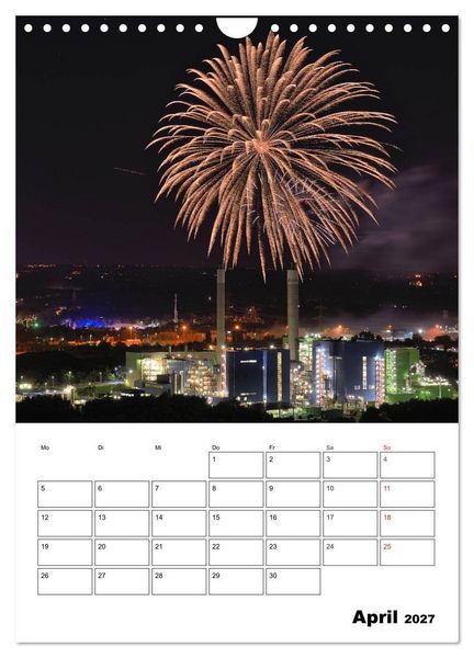 Produktbild: Feuerwerke Terminplaner (Wandkalender 2027 DIN A4 hoch), CALVENDO Monatskalender