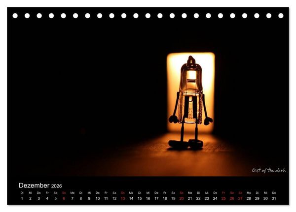 Produktbild: Bernie Blitz - Eine Birne sucht Erleuchtung (Tischkalender 2026 DIN A5 quer), CALVENDO Monatskalender