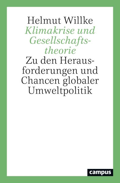 Produktbild: Klimakrise und Gesellschaftstheorie