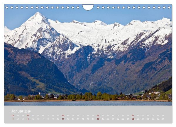 Produktbild: Gr&uuml;&szlig;e aus Zell am See (Wandkalender 2026 DIN A4 quer), CALVENDO Monatskalender