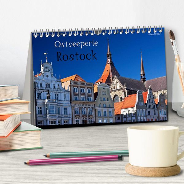Produktbild: Ostseeperle Rostock (Tischkalender 2026 DIN A5 quer), CALVENDO Monatskalender