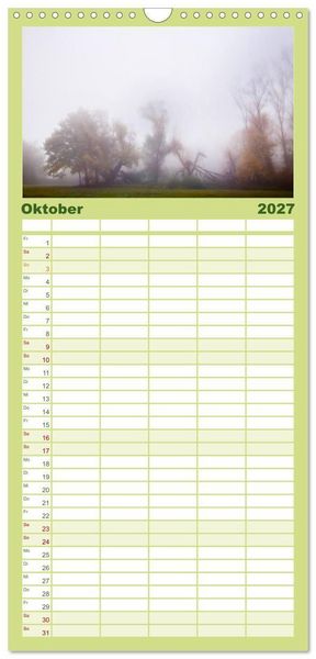 Produktbild: Familienplaner 2027 - Dreieich Natur Pur mit 5 Spalten (Wandkalender, 21 x 45 cm) CALVENDO