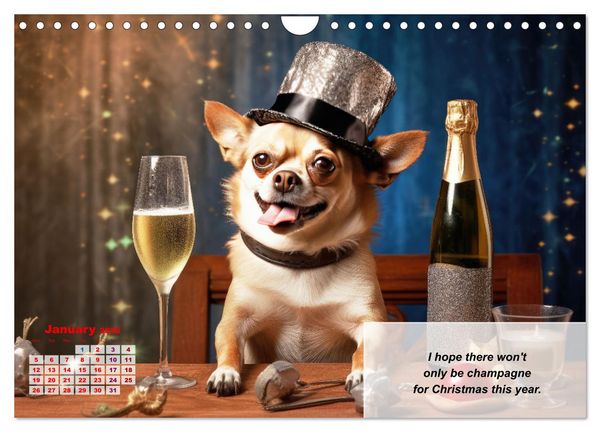 Produktbild: Great fun for Chihuahua lovers (Wall Calendar 2026 DIN A4 landscape), CALVENDO 12 Month Wall Calendar