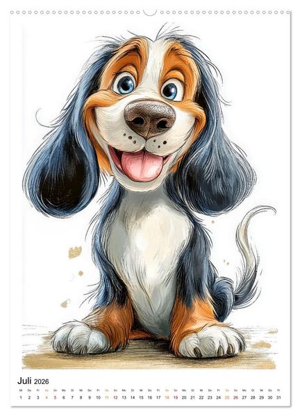 Produktbild: Hunde mit Humor (hochwertiger Premium Wandkalender 2026 DIN A2 hoch), Kunstdruck in Hochglanz