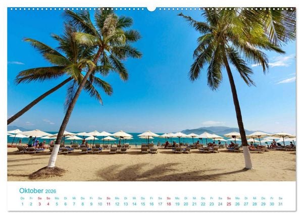 Produktbild: Unter Palmen 2026. Impressionen von den sch&ouml;nsten Str&auml;nden der Welt (Wandkalender 2026 DIN A2 quer), CALVENDO Monatskalender