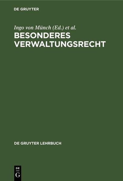 Produktbild: Besonderes Verwaltungsrecht