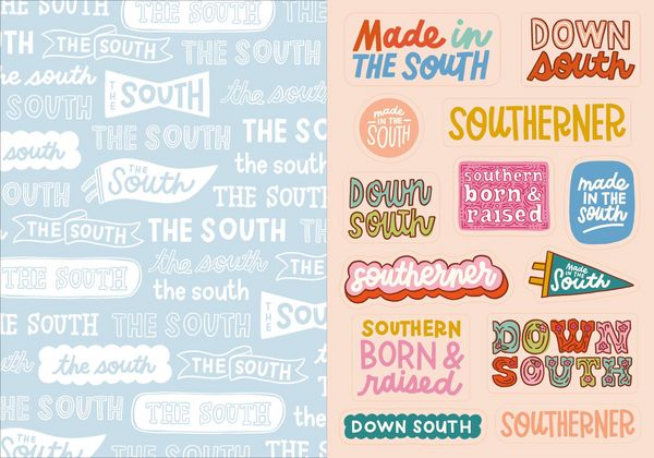 Produktbild: I Love the South Sticker Book