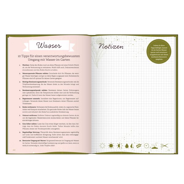 Produktbild: Gartentagebuch Garten Liebe - Mein Gartenjahr: Gartenbuch und Gartenplaner f&uuml;r d