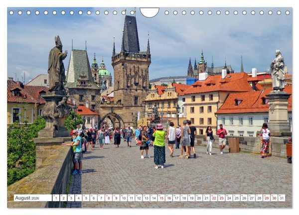 Produktbild: Prag &ndash; Ein perfekter Sommertag in der Goldenen Stadt (Wandkalender 2026 DIN A4 quer), CALVENDO Monatskalender
