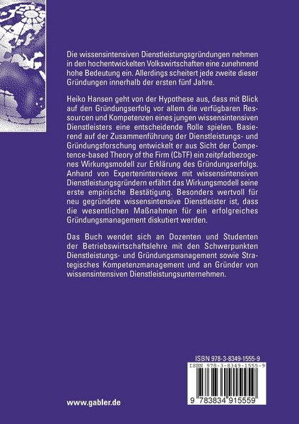 Produktbild: Gr&uuml;ndungserfolg wissensintensiver Dienstleister