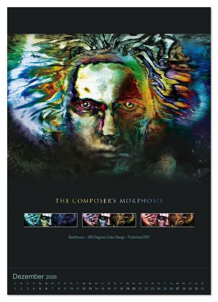 Produktbild: Ludwig van Beethoven - Portraits, Artworks und Designs (Wandkalender 2026 DIN A3 hoch), CALVENDO Monatskalender