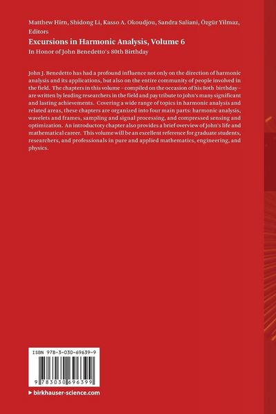 Produktbild: Excursions in Harmonic Analysis, Volume 6