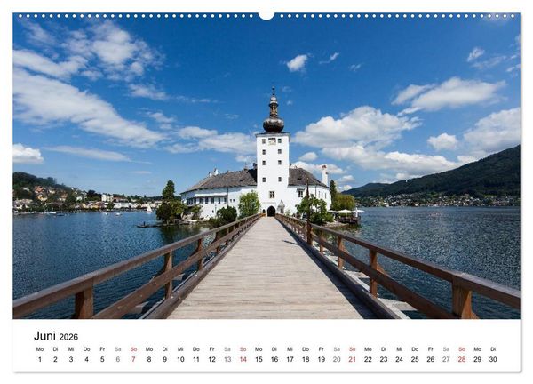 Produktbild: Salzkammergut - Die sch&ouml;nsten Seen Ober&ouml;sterreichs (hochwertiger Premium Wandkalender 2026 DIN A2 quer), Kunstdruck in Hochglanz