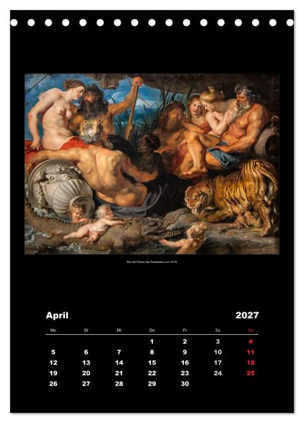 Produktbild: Peter Paul Rubens - Rubens (Tischkalender 2027 DIN A5 hoch), CALVENDO Monatskalender