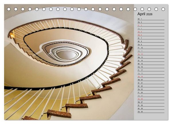 Produktbild: Faszination Treppen (Tischkalender 2026 DIN A5 quer), CALVENDO Monatskalender
