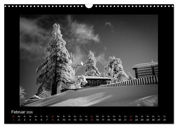 Produktbild: Harz-Bilder in monochrome (Wandkalender 2026 DIN A3 quer), CALVENDO Monatskalender