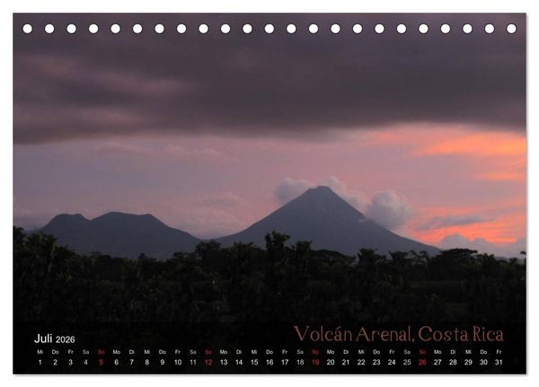 Produktbild: Von Mexiko nach Panama in 12 Monaten (Tischkalender 2026 DIN A5 quer), CALVENDO Monatskalender