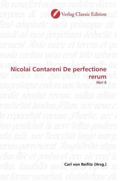 Produktbild: Nicolai Contareni De perfectione rerum