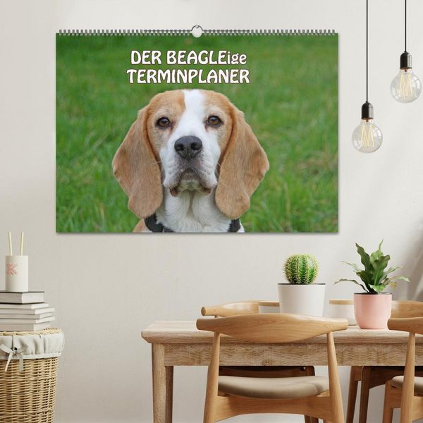 Produktbild: DER BEAGLEige TERMINPLANER (Wandkalender 2026 DIN A2 quer), CALVENDO Monatskalender