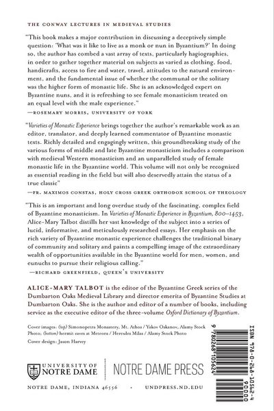 Produktbild: Varieties of Monastic Experience in Byzantium, 800-1453