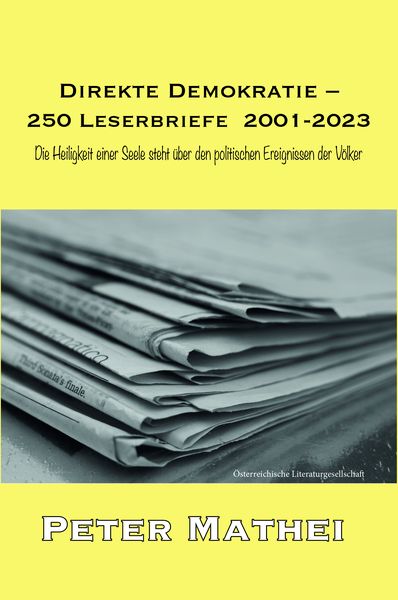 Produktbild: Direkte Demokratie &ndash; 250 Leserbriefe 2001-2023