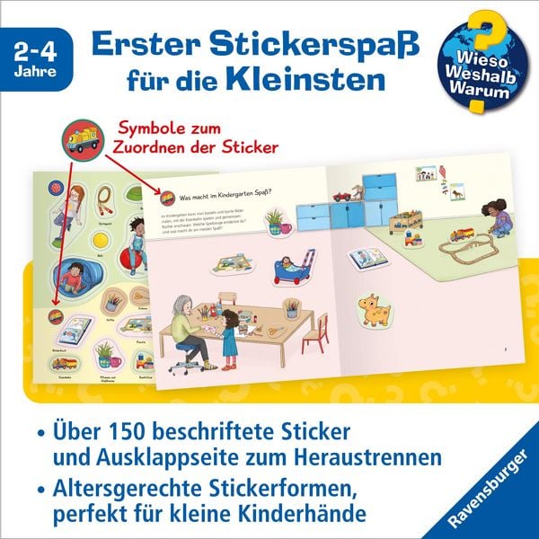 Produktbild: Wieso? Weshalb? Warum? junior Stickerheft - Kindergarten
