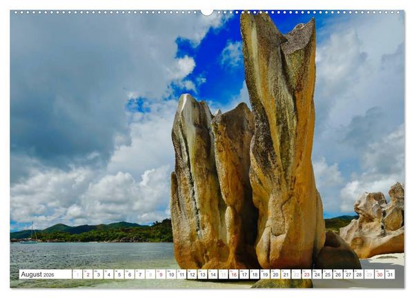 Produktbild: Seychellen - Ein letztes Paradies auf Erden (hochwertiger Premium Wandkalender 2026 DIN A2 quer), Kunstdruck in Hochglanz