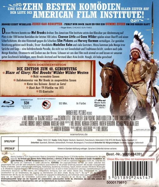 Produktbild: Blazing Saddles - Der wilde Wilde Westen