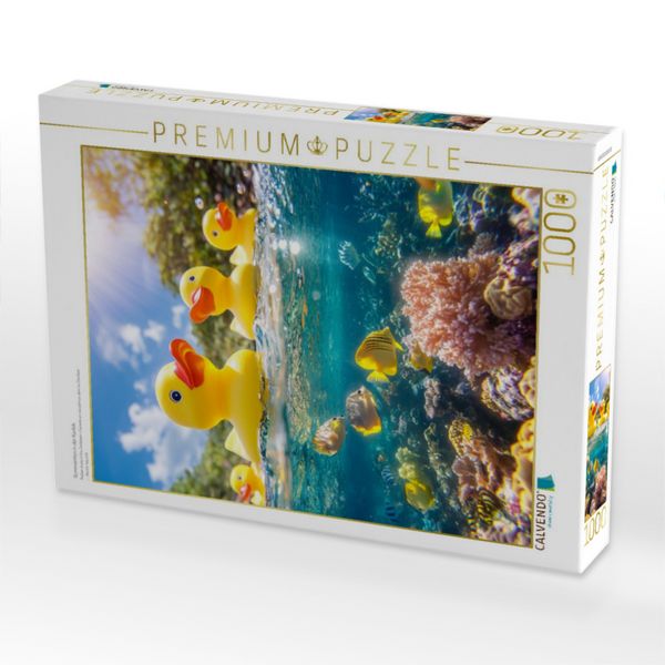 Produktbild: CALVENDO Puzzle Gummienten in der Karibik | 1000 Teile Lege-Gr&ouml;&szlig;e 64x48cm Foto-Puzzle f&uuml;r gl&uuml;ckliche Stunden