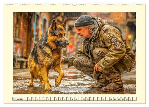 Produktbild: Deutscher Sch&auml;ferhund. Familienheld, Sportskanone und loyaler Diensthund (hochwertiger Premium Wandkalender 2026 DIN A2 quer), Kunstdruck in Hochglanz