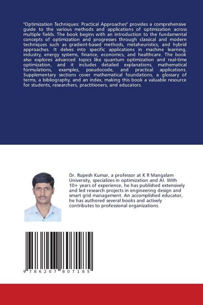 Produktbild: Optimization Techniques: Practical Approaches