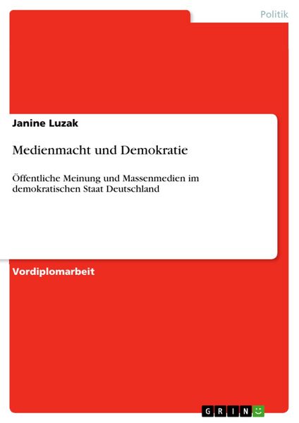 Produktbild: Medienmacht und Demokratie