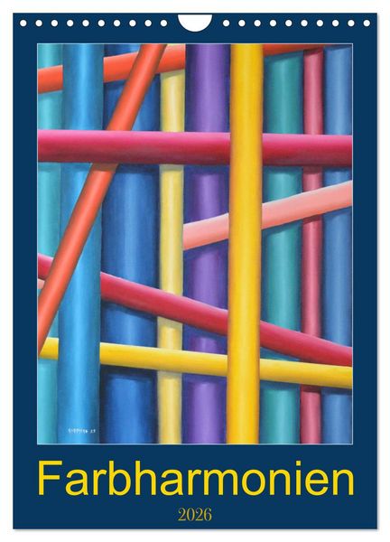 Produktbild: Farbharmonien (Wandkalender 2026 DIN A4 hoch), CALVENDO Monatskalender