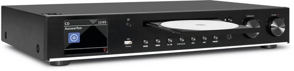 Produktbild: TechniSat DIGITRADIO 143 CD Radio-Adapter DAB, DAB+, Internet, UKW AUX, Bluetooth&reg;, CD, USB, WLAN, Internetradio Inkl