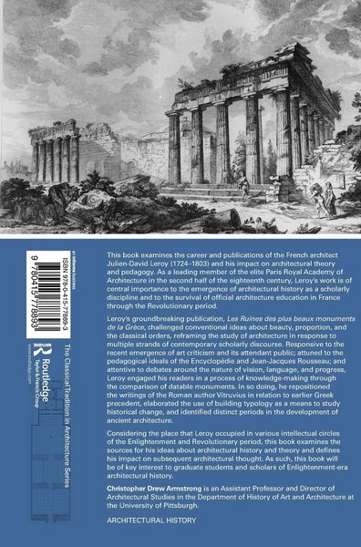 Produktbild: Julien-David Leroy and the Making of Architectural History