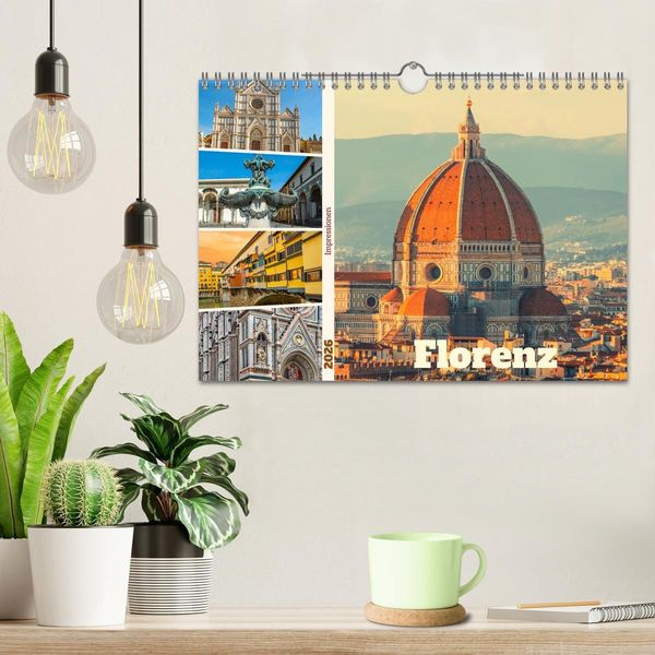 Produktbild: Florenz - Impressionen (Wandkalender 2026 DIN A4 quer), CALVENDO Monatskalender