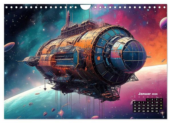 Produktbild: Lost Places im Orbit (Wandkalender 2026 DIN A4 quer), CALVENDO Monatskalender