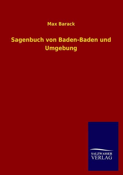 Produktbild: Sagenbuch von Baden-Baden und Umgebung