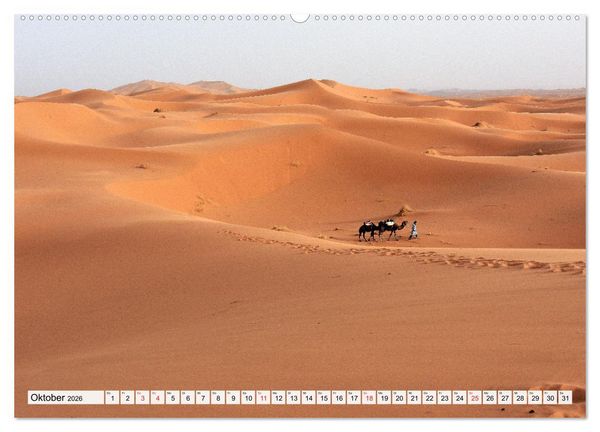 Produktbild: Die SAHARA in Marokko, Faszinierende W&uuml;stenregionen (Wandkalender 2026 DIN A2 quer), CALVENDO Monatskalender