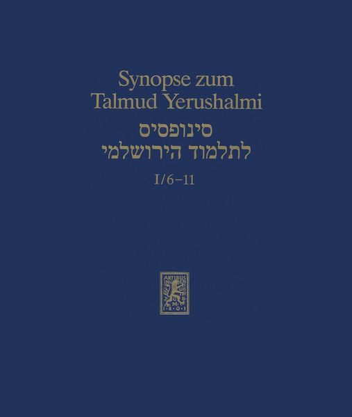 Produktbild: Synopse zum Talmud Yerushalmi