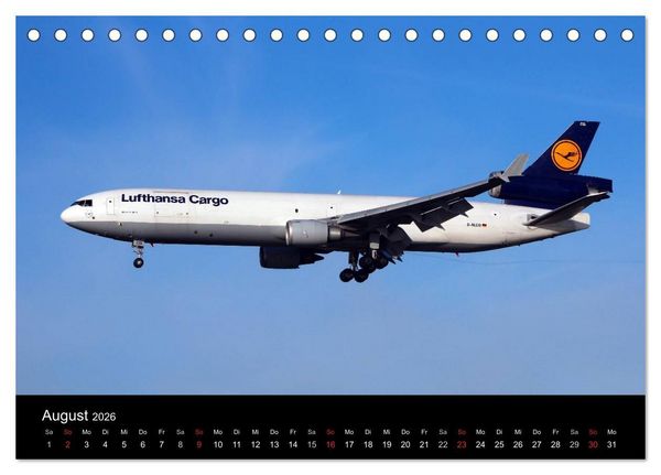 Produktbild: Internationale Frachtflugzeuge (Tischkalender 2026 DIN A5 quer), CALVENDO Monatskalender