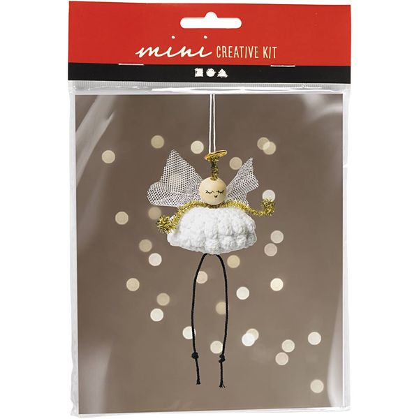 Produktbild: Creativ Company DIY Sets Stricken & H&auml;keln Mini Kreativ Set H&auml;keln, Weihnachten, Engel